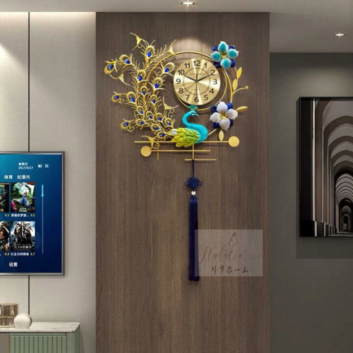 楽天市場】A006272高級掛け時計 部屋飾り 壁掛け時計．アンティーク  