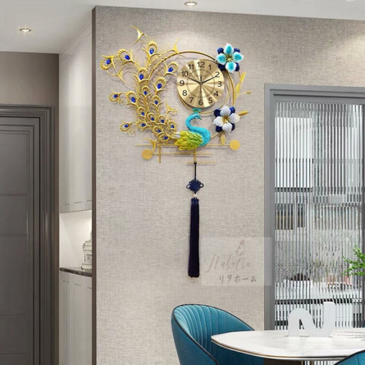 楽天市場】A006272高級掛け時計 部屋飾り 壁掛け時計．アンティーク  