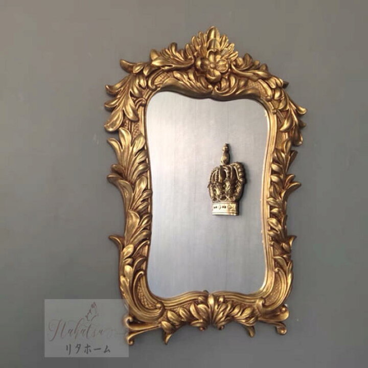 楽天市場】豪華鏡 アンティーク調 壁掛け鏡 壁掛け 壁掛けミラー  