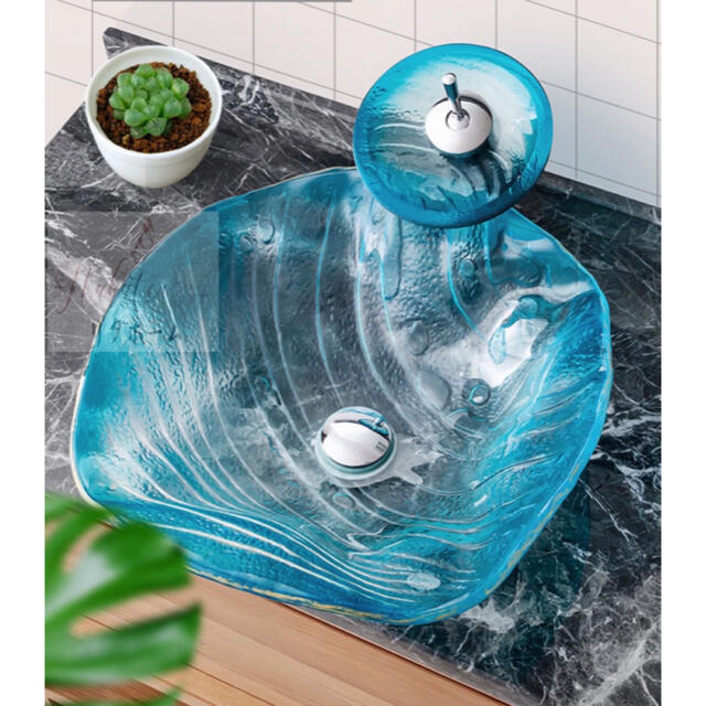 楽天市場】高級洗面ボウル 強化ガラス 手洗い鉢 手洗い器 洗面器 洗面