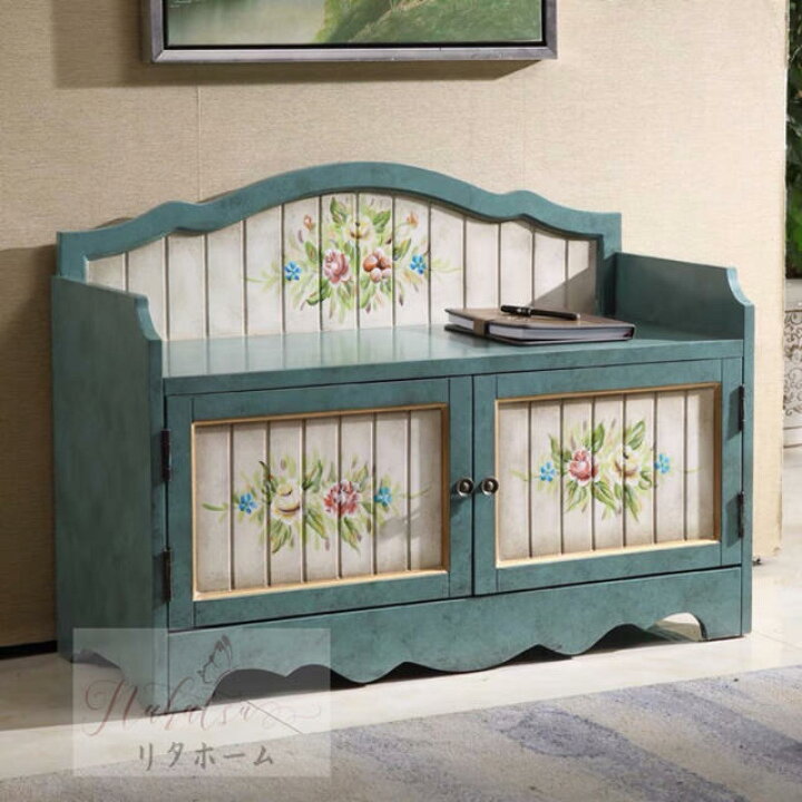 楽天市場】A007207ローチェスト 椅子 玄関収納 下駄箱 シューズ  