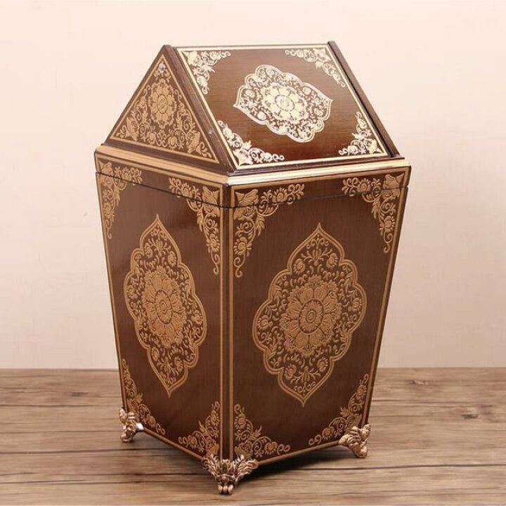 楽天市場】A057800ヨーロッパ式ゴミ箱 家庭用ゴミ箱 古典感 インテリア  