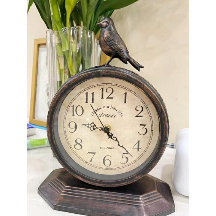 楽天市場】A057805テーブルクロック ．置き時計 クロックアラーム 上品  