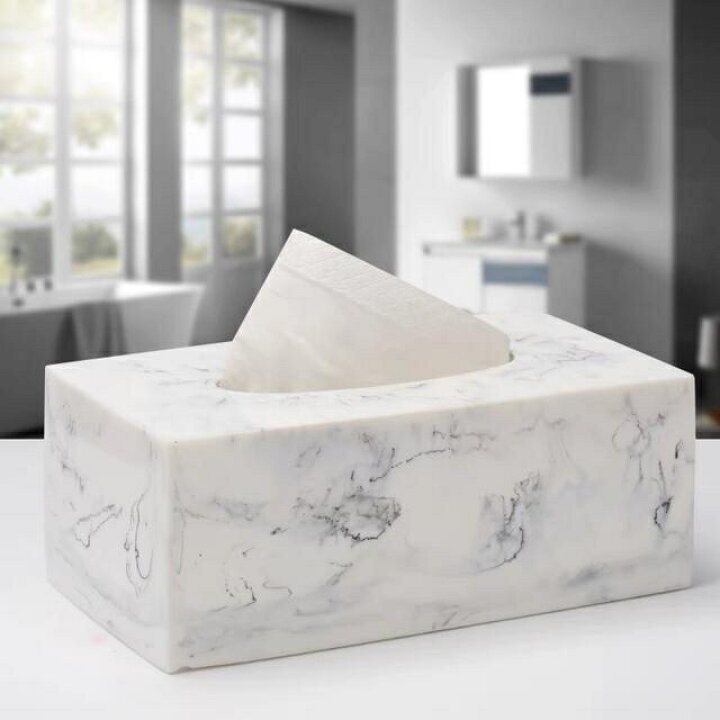 楽天市場】A058221高級感のある ティッシュケース 大理石調  