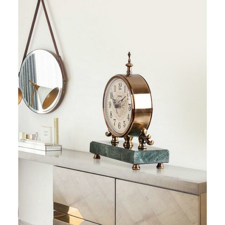 楽天市場】A041668復古置時計 高級置物 美しい 静音置時計 大理石 高級  