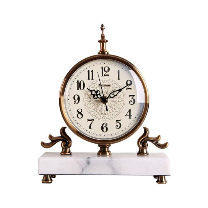 楽天市場】A041669復古置時計 高級置物 美しい 静音置時計 大理石 高級  
