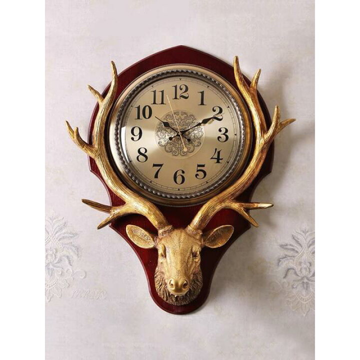 楽天市場】A041819壁掛け時計 クロック かけ時計 掛け時計 シカ  