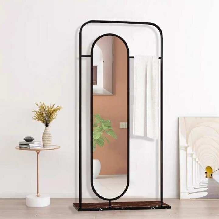 楽天市場】A042370スタンドミラー 全身鏡 姿見鏡．収納 省スペース  