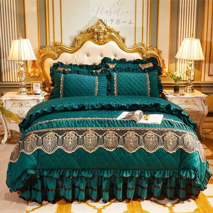 楽天市場】A011599ワイドダブル ベッド用品4点セット ．寝具 枕カバー  