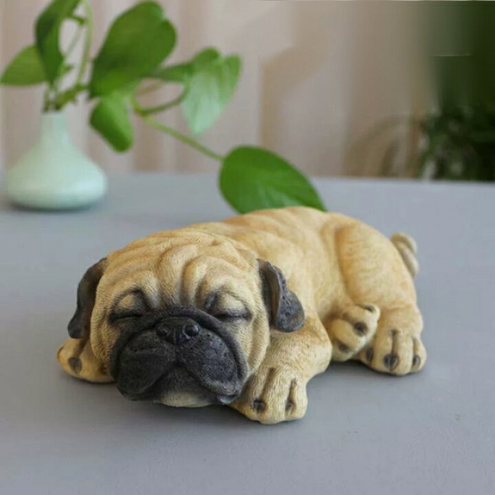 楽天市場】A055907ガーデンオーナメント パグ 犬置物 パグ犬 飾り玄関  