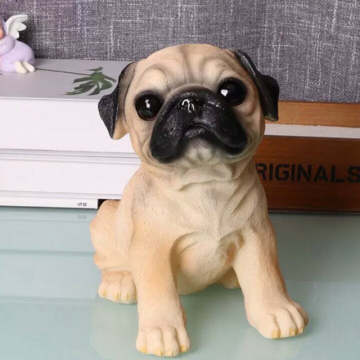 楽天市場】A055909ガーデンオーナメント パグ 犬置物 パグ犬 飾り玄関  