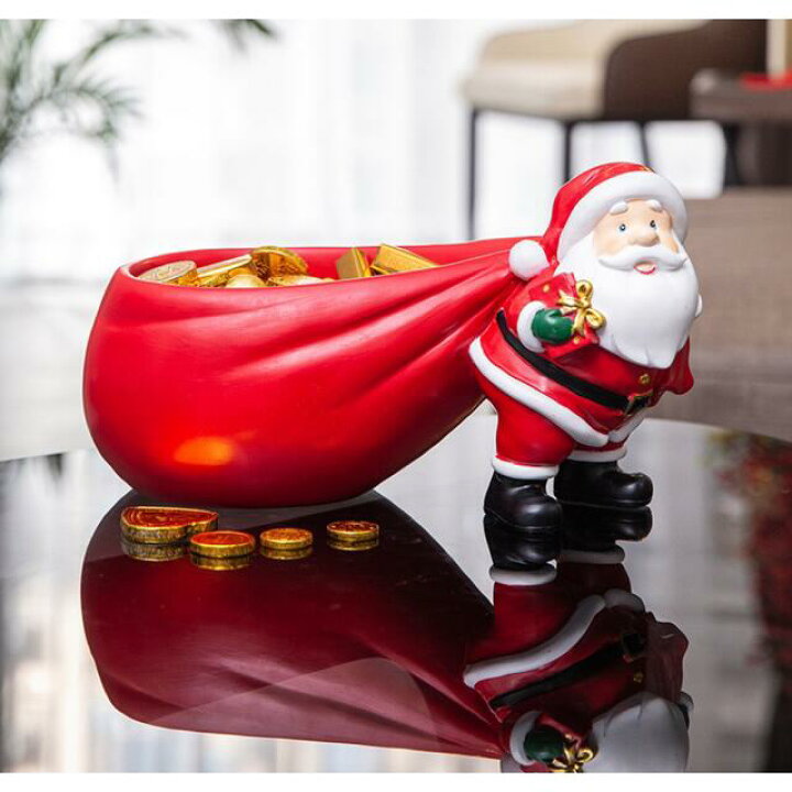楽天市場】サンタクロース置物 小物入れ 収納ボックス 卓上収納 雑貨 