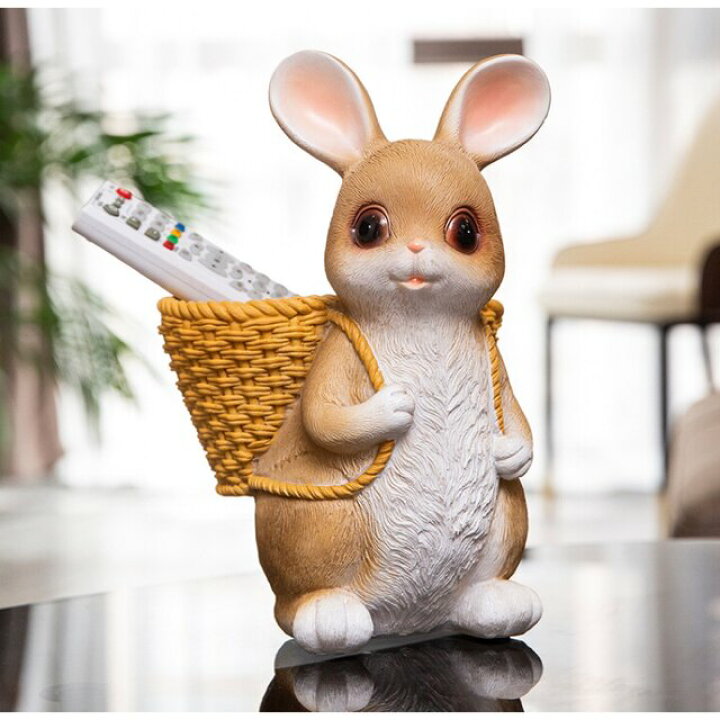 楽天市場】兎置物 小物入れ うさぎ収納ボックス 卓上収納 雑貨収納  