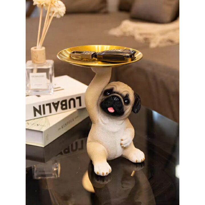 楽天市場】A056181パグ 置物 小物入れドッグ 犬 収納ボックス 卓上収納  