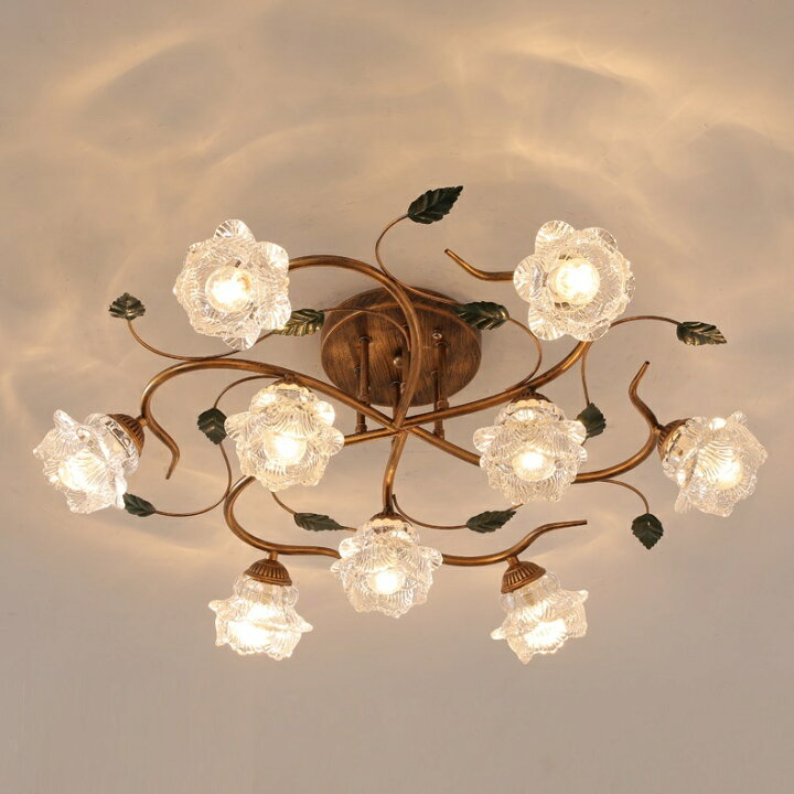 楽天市場】L43-9水晶ガラス.ペンダントライト．洋風照明 シャンデリア  