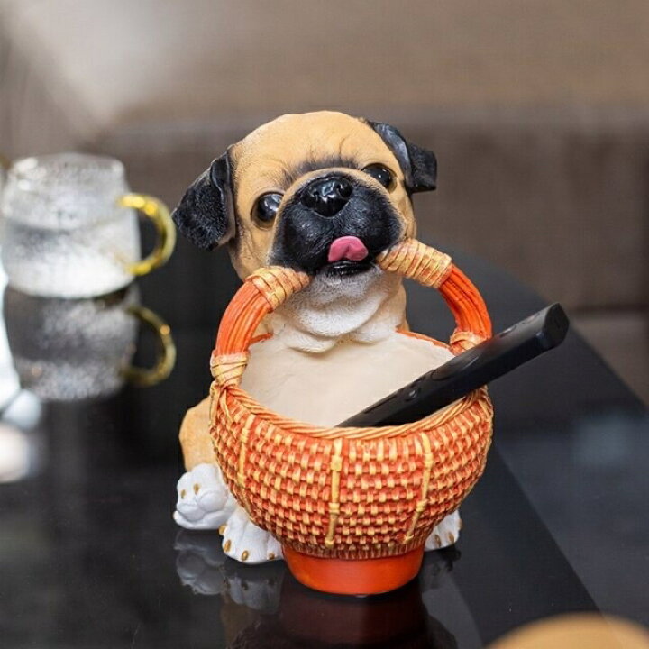 楽天市場】A056190パグ 置物 小物入れドッグ 犬 収納ボックス 卓上収納  