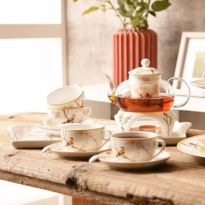 英国クイーンズ ロジーナ社 マンスリーカップ ソーサー セット  