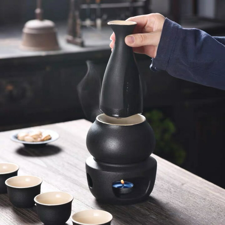 楽天市場】A060865酒器7点セット 陶器 酒燗器付き 徳利 熱燗 冷酒 高級  