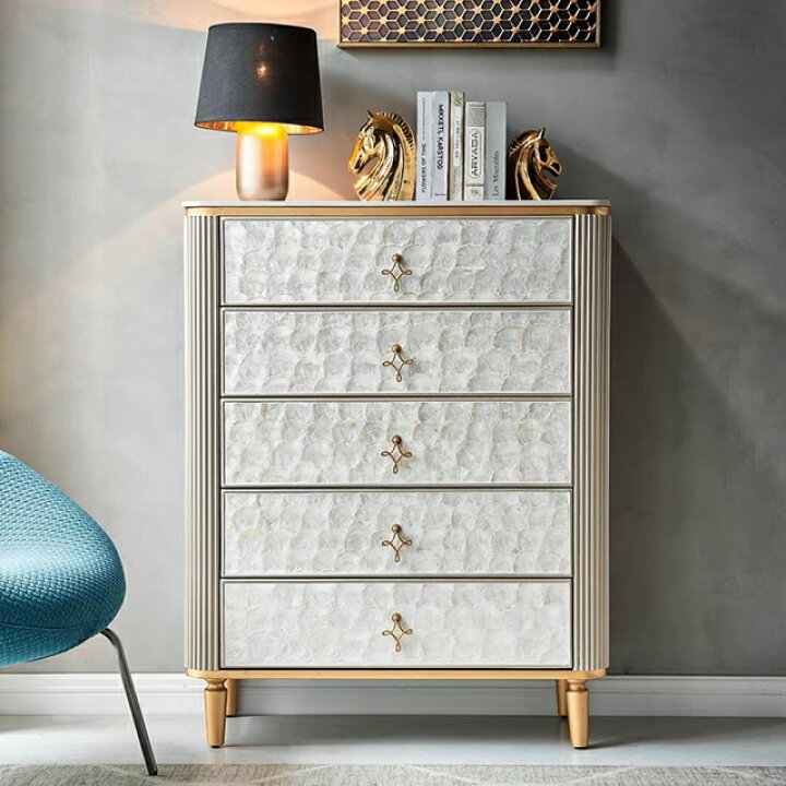 楽天市場】A014821高級感チェスト 5段収納家具 玄関テーブル  