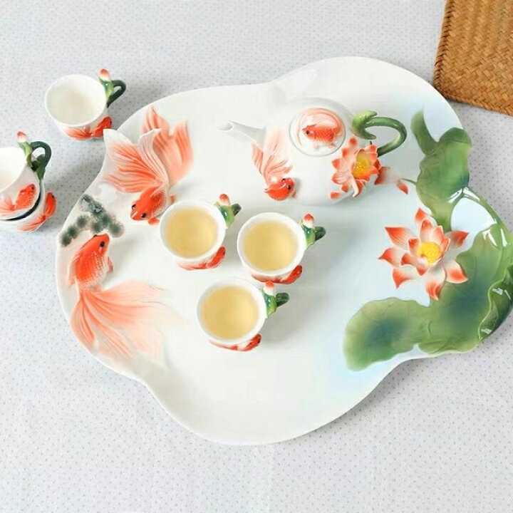 楽天市場】6客茶器揃 茶器セット お茶 陶器 湯呑み 急須茶器セット 
