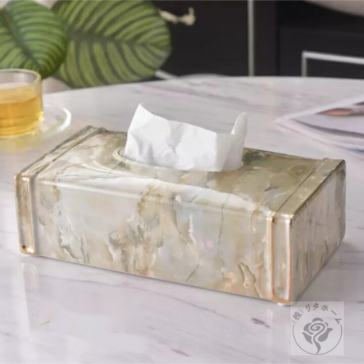 楽天市場】A015049高級感のある ティッシュケース 大理石調ティッシュ  