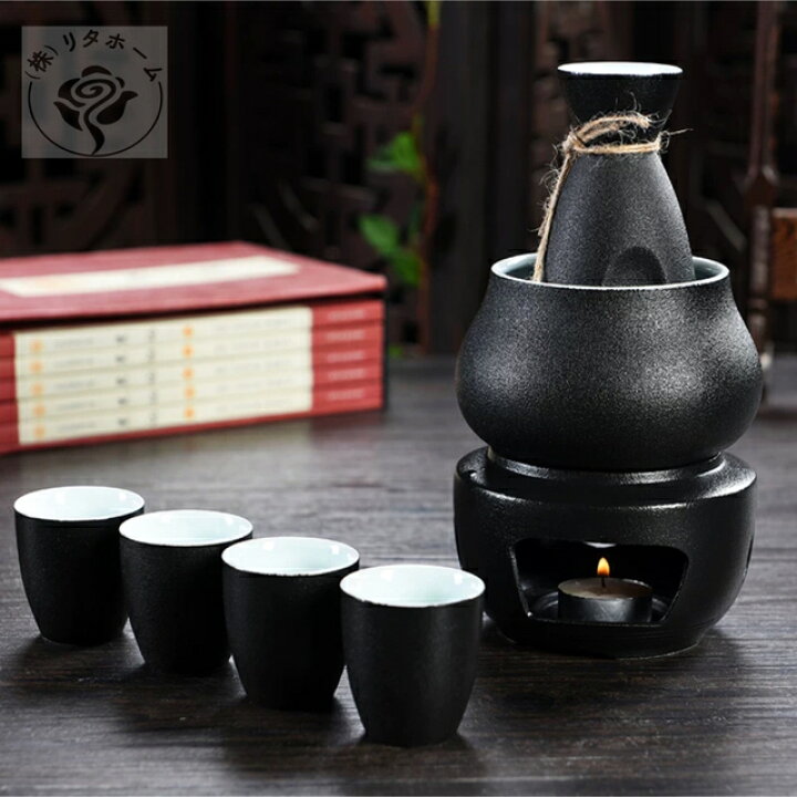 楽天市場】A015450酒器7点セット 陶器 酒燗器付き 徳利 熱燗