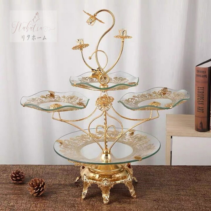 楽天市場】A001642ケーキ スタンド プレー豪華アフタヌーンティー  