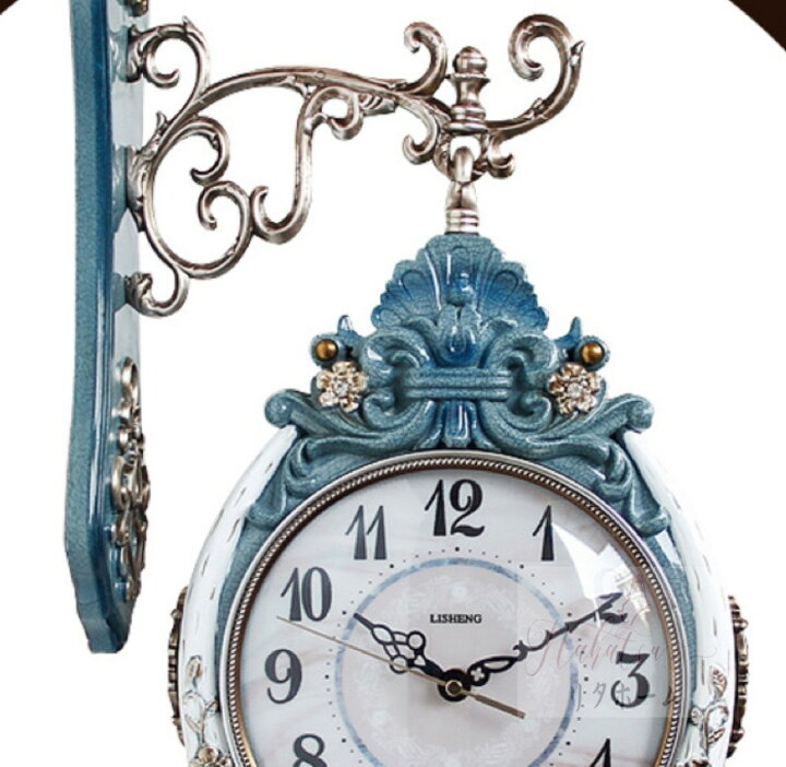 楽天市場】A001990壁掛け時計 クロックかけ時計 ．掛け時計 両面時計  