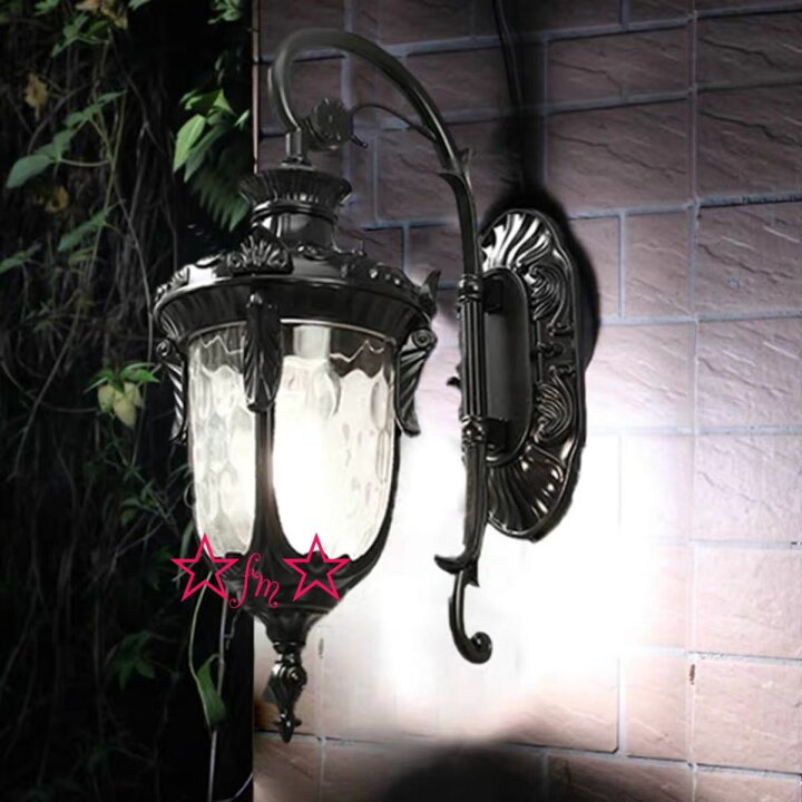 楽天市場】A000076高級壁掛け照明 豪華壁掛け灯玄関灯 門灯 庭園灯  