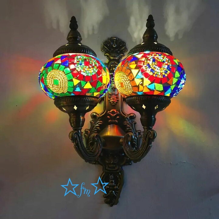 楽天市場】A049201ボヘミア調 トルコ モロッコ風 ．壁掛け照明  