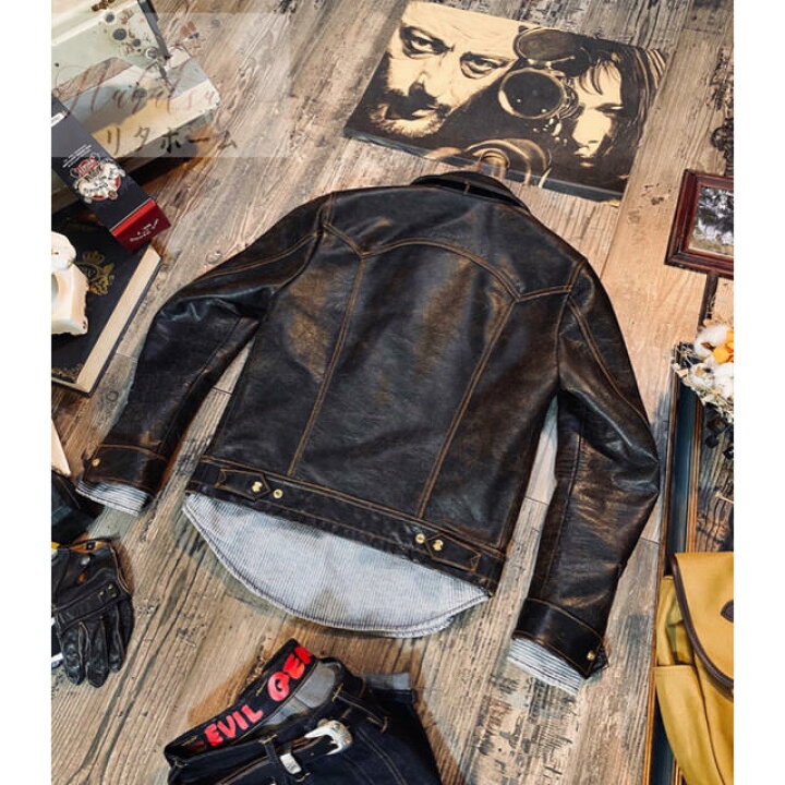 楽天市場】A054815インディゴ カウハイド サードタイプ Gジャン  