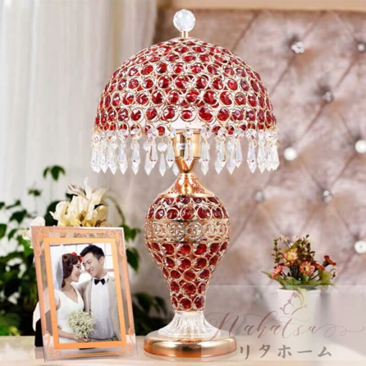 楽天市場】A000448スタンドシャンデリア クリスタルテーブルランプ  