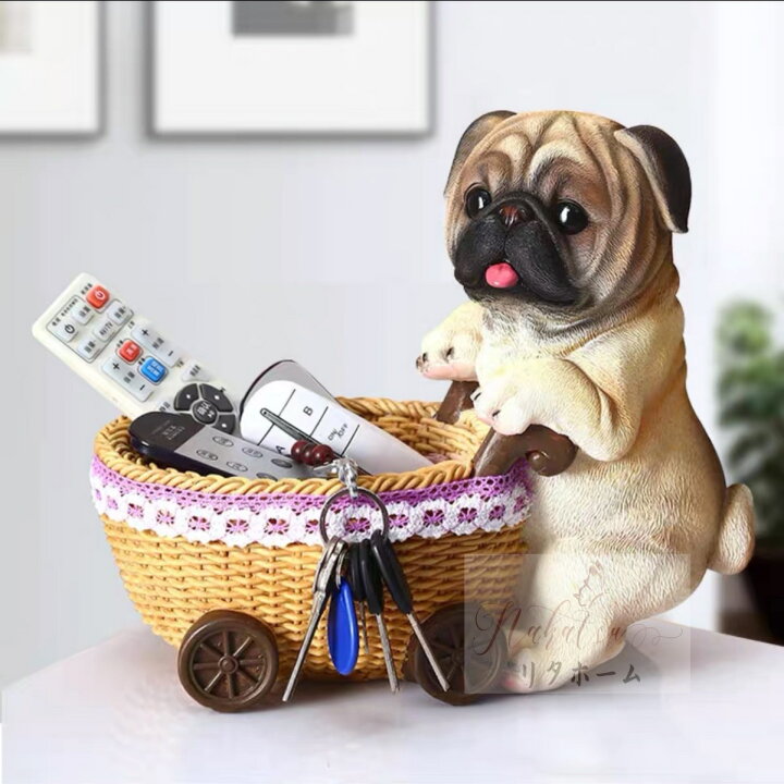 楽天市場】A049324小物入れ 収納ケース 収納箱 パグ雑貨 : リタハウス  