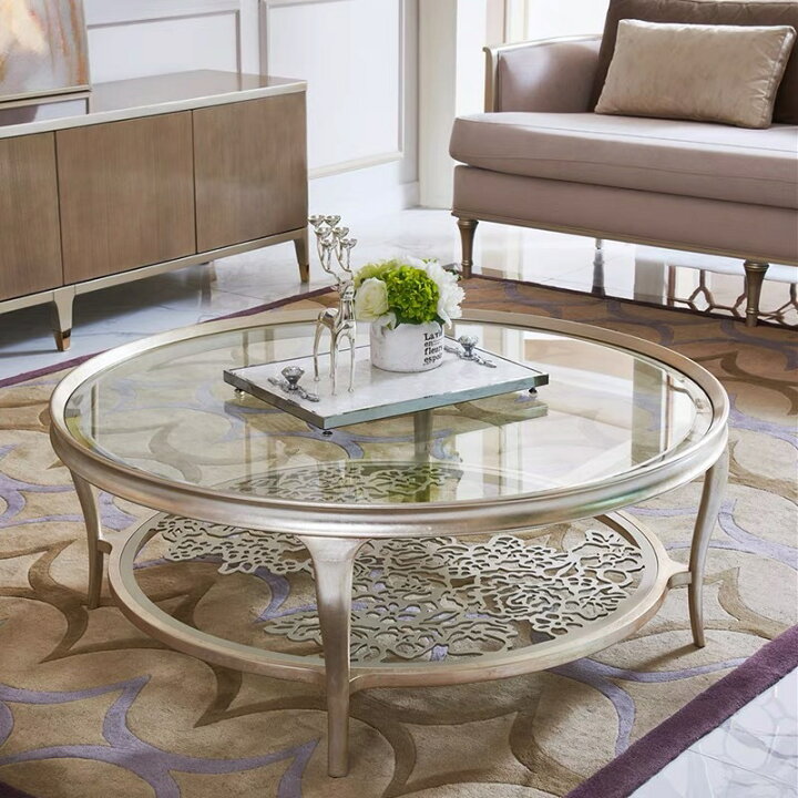 楽天市場】高級アメリカ式 ローテーブル リビングテーブル ガラス  