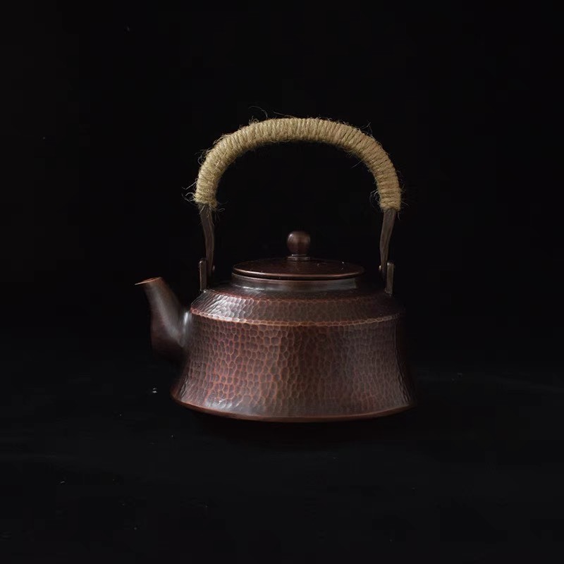 オーダー受注生産 銅壷手製銅壷贈答器ティーポット無塗布ヤカン茶具 金属工芸