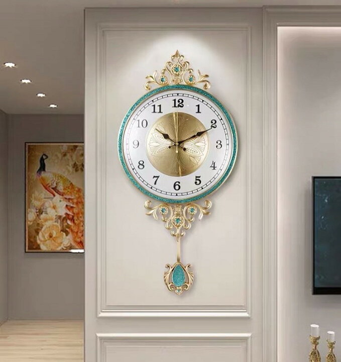 楽天市場】A001014高級壁掛けクロック．壁掛け時計 かけ時計  