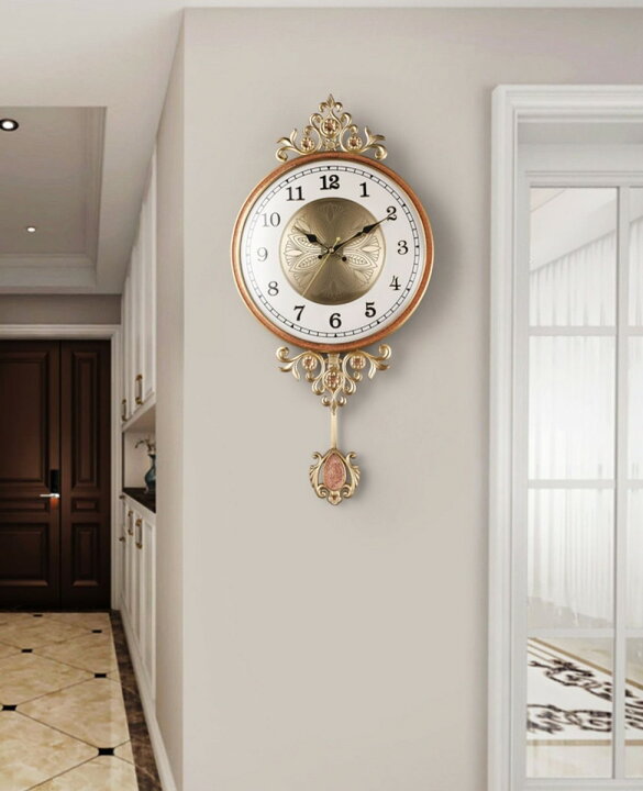 楽天市場】A001015高級壁掛けクロック．壁掛け時計 かけ時計  