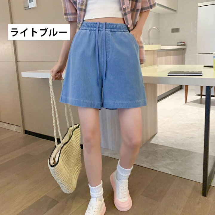 楽天市場】デニムパンツ レディース 夏 涼感 ショートパンツ 大きい 
