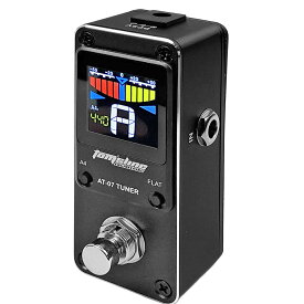 【1年保証】 チューナー チューナーペダル トゥルーバイパス エフェクター ギターチューナー ペダルチューナー 液晶ディスプレイ コンパクト 軽量 ライブ スタジオ リハーサル 半音下げ フラットチューニング デジタルチューナー フットスイッチ 音程 1年保証つき