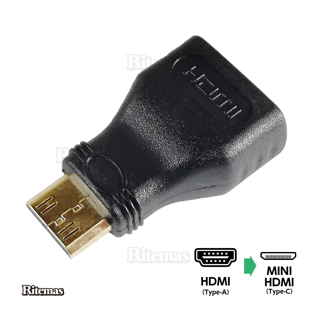 値下げ MINI HDMI変換アダプター HDMIタイプA メス HDMI-mini オス HDMI Aタイプ Cタイプ HDMIミニ 最大47%OFFクーポン 黒 Type-A 変換アダプター コネクタ Type-C 変換コネクター mini Type- 変換用 HDMIコネクタをミニHDMIコネクタに変換するHDMI変換アダプタ