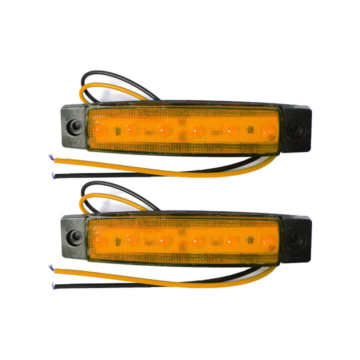 楽天市場 トラック Ledサイドマーカー 角型 24v専用 片側 6連led サイドマーカー 2個set 車幅灯 路肩灯 車高灯 角マーカーランプ イエロー 黄色 リテマス 楽天市場 トラック Ledサイドマーカー 角型 24v専用 片側 6連led サイドマーカー 2個set 車幅灯 路肩灯 車高灯 角マーカーランプ イエロー 黄色 リテマス