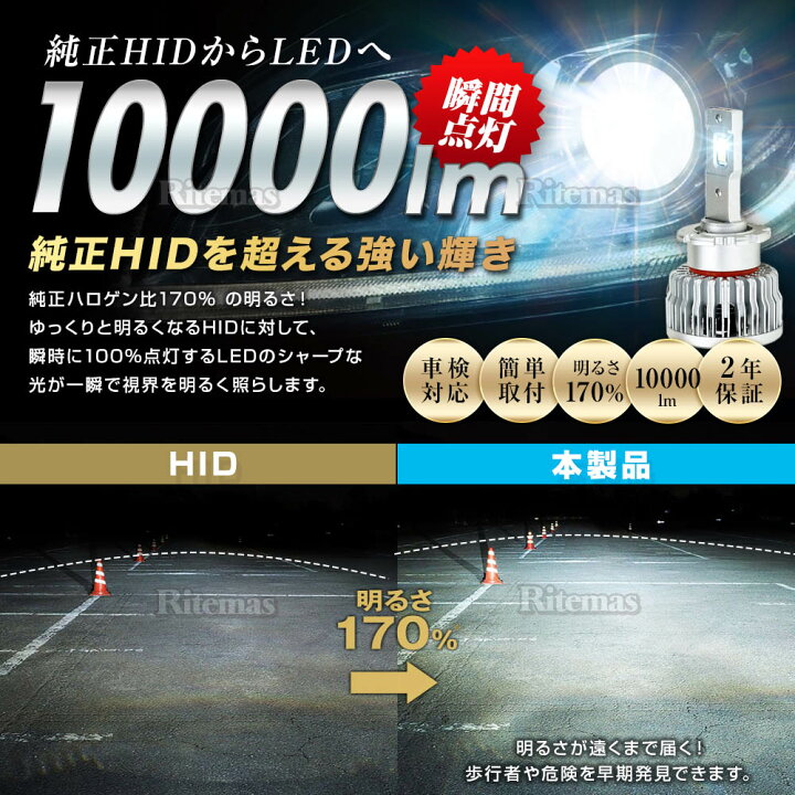 楽天市場】【楽天ランキング1位入賞】 スフィアライト 純正HID用 LED 