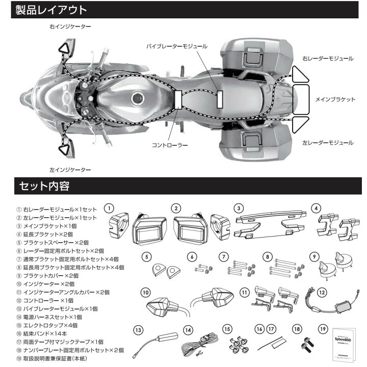 楽天市場】【楽天ランキング1位入賞】 スフィアライト 後方死角検知  