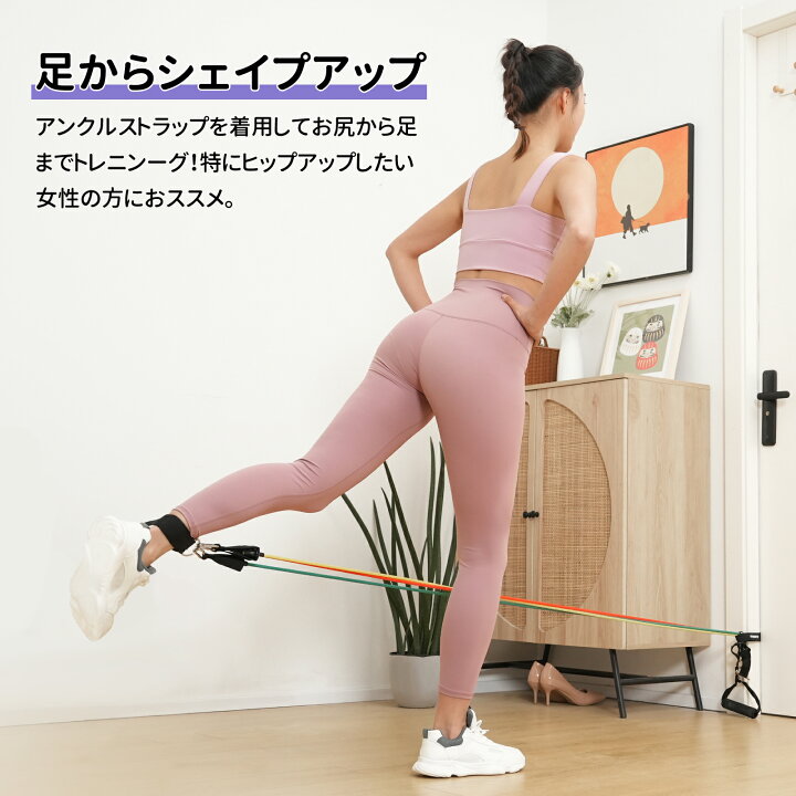楽天市場】RITFIT トレーニングチューブ 5本セット 強度別5本セット 