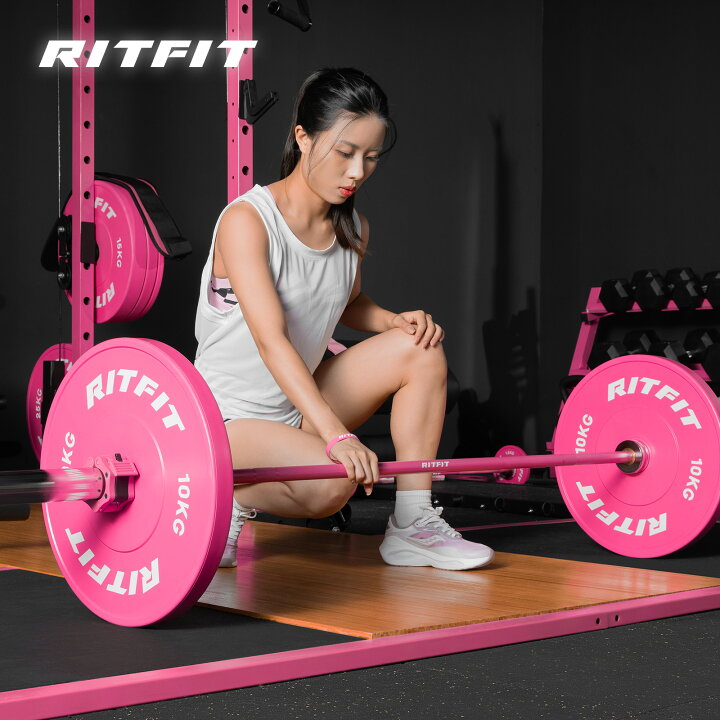 楽天市場】RITFIT バーベルプレート ダンベルプレート ラバープレート 