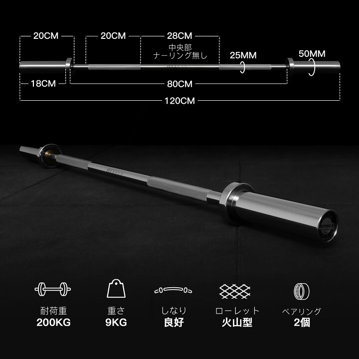 楽天市場】RITFIT 標準オリンピックバーベルセット 本格 ベンチプレス 