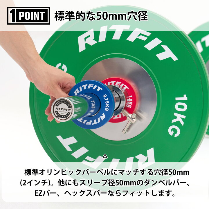楽天市場】【全店ポイント10倍】RITFIT 小型重量プレート ミニウェイト 