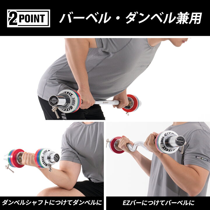 楽天市場】RITFIT 小型重量プレート ミニウェイトプレート ダンベル 