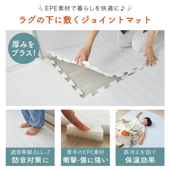 楽天市場】防音マット ジョイントマット 60cm 厚手 2cm 9枚セット 大判 