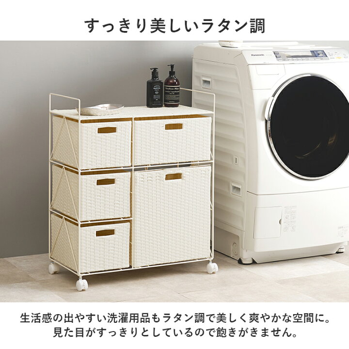 楽天市場】ランドリーワゴン ランドリーチェスト 幅65cm [ ランドリー 